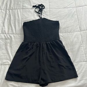 Black summer romper